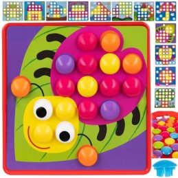 Montessori-nappimosaiikki lapsille 3+ | 45+ osaa