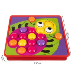 Montessori-nappimosaiikki lapsille 3+ | 45+ osaa