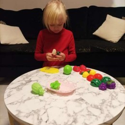 Leikattavat hedelmät ja vihannekset – 23 osaa korissa
