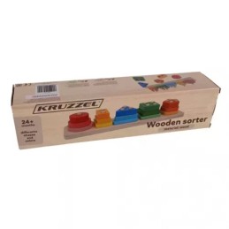 Puinen lajittelulelu lapsille – 5 muotoa, 2+