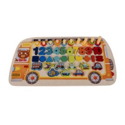 Puinen lajittelulelu 6-in-1 – 3+