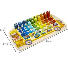 Puinen lajittelulelu 6-in-1 – 3+