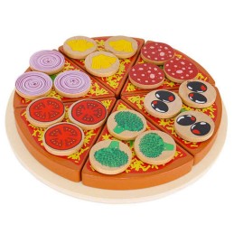 Puinen leikattava pizza – 27 osaa