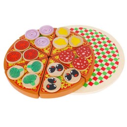 Puinen leikattava pizza – 27 osaa