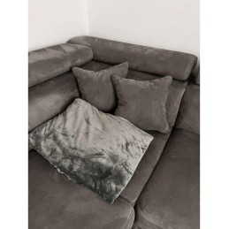 Pehmeä harmaa torkkupeitto 200 × 160 cm