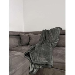 Pehmeä harmaa torkkupeitto 200 × 160 cm