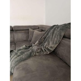 Pehmeä harmaa torkkupeitto 200 × 160 cm