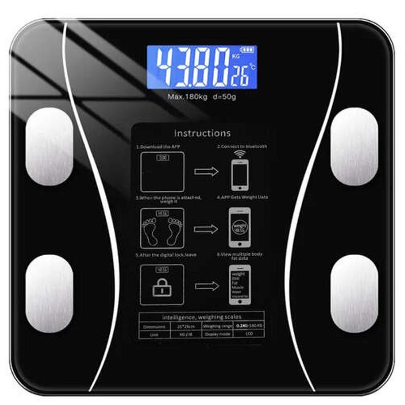 Älyvaaka 180 kg – Bluetooth ja 8 mittaustietoa