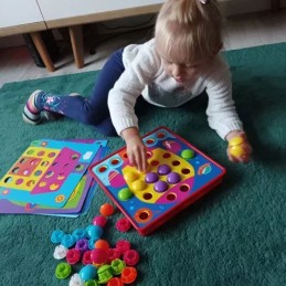 Montessori-nappimosaiikki lapsille 3+ | 45+ osaa