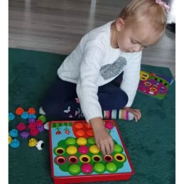 Montessori-nappimosaiikki lapsille 3+ | 45+ osaa
