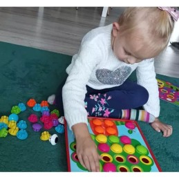 Montessori-nappimosaiikki lapsille 3+ | 45+ osaa