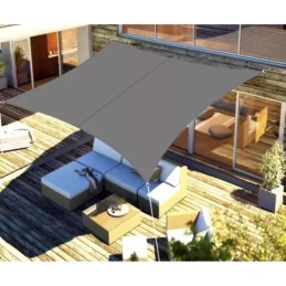 Aurinkovarjopurje 3x2m Harmaa | Tyylikäs ja Kestävä Aurinkosuoja