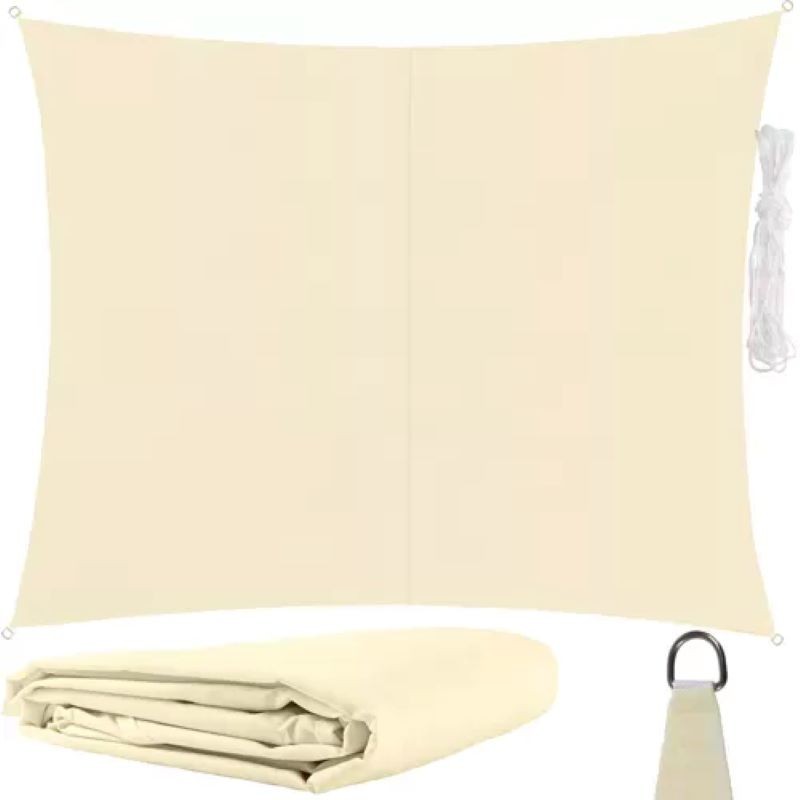 Aurinkovarjopurje 3x2m Beige | Tyylikäs ja hengittävä aurinkosuoja