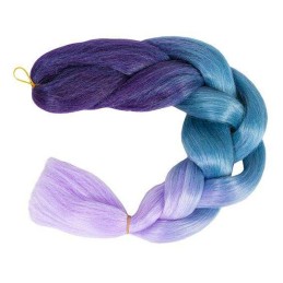 Synteettiset kuituhiukset Ombre 60 cm | Lämmönkestävät letityshiukset