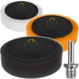 Kiillotussienisetti 150 mm 3 kpl | Kiillotuslaikat porakoneeseen M14 adapterilla
