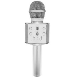 Karaokemikrofoni hopea
