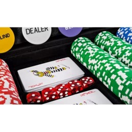 Pokerisetti 500 pelimerkkiä alumiinisalkussa | Täydellinen Texas Hold'em kasinosetti