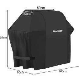 Suuri suojapeite grillille 95x100x60 cm | Veden- ja UV-suojattu grillipeite