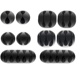 Kaapelipidike-setti 10 kpl | Itseliimautuva Johdonpidike