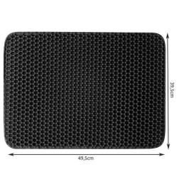 Hiekkalaatikon matto EVA 50x40 cm | Kaksikerroksinen ja vedenpitävä kissanhiekkamatto