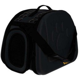 Lemmikin kuljetuslaatikko 43x27x32 cm | Musta kuljetuslaukku max 6 kg