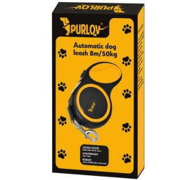 Automaattinen kelatalutin Purlov 8 m max 50 kg L-XL | Vahva hihna isolle koiralle lukituksella
