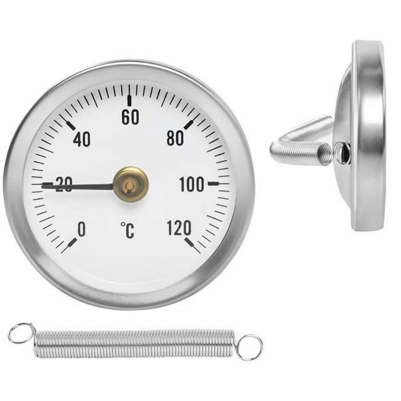 Putkilämpömittarin selkeä 63 mm viisariasteikko ja anturi