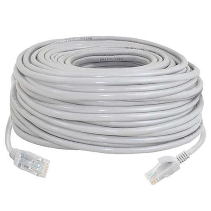 LAN-verkkokaapeli 30 m – UTP Cat5e, RJ45, harmaa