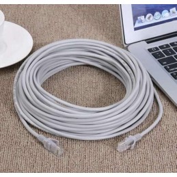LAN-verkkokaapeli 30 m – UTP Cat5e, RJ45, harmaa