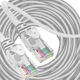 LAN-verkkokaapeli 30 m – UTP Cat5e, RJ45, harmaa