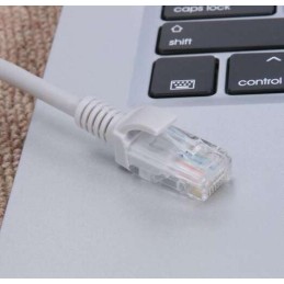 LAN-verkkokaapeli 30 m – UTP Cat5e, RJ45, harmaa