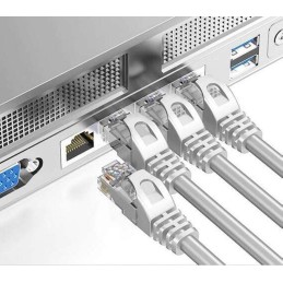 LAN-verkkokaapeli 30 m – UTP Cat5e, RJ45, harmaa