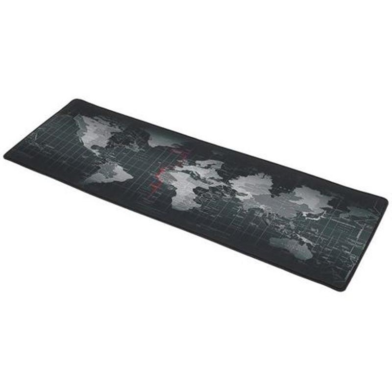 Suuri XXL-hiirimatto 88x30 cm | Vedenpitävä pelimatto maailmankartalla