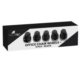 Toimistotuolin pyörät 5 kpl, musta