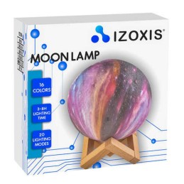 Kuun Muotoinen Yövalo 15cm Kaukosäätimellä | 16 LED-väriä