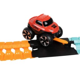Joustava autorata ja LED-auto 4,8m | Muunneltava kilparata 196 osaa