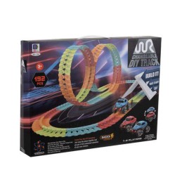 Joustava autorata ja LED-auto 4,8m | Muunneltava kilparata 196 osaa