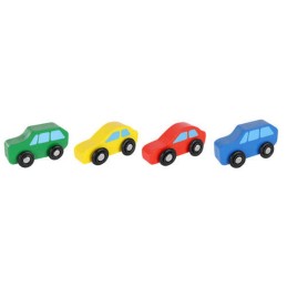 Puinen autolastaustraileri ja leluautot | Kaksikerroksinen puinen rekka lapsille 2v+