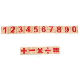 Puinen matematiikan opettelusetti ja laskutikut | Kehittävä puulelu lasten laskuoppiin