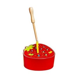 Puinen Mansikka-Magneettipeli | Ota mato -peli lapsille