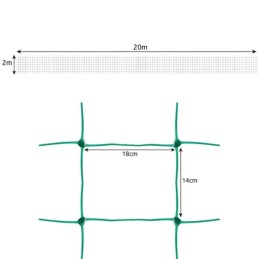 Kasvitukiverkko 2 × 20 m – vihreä