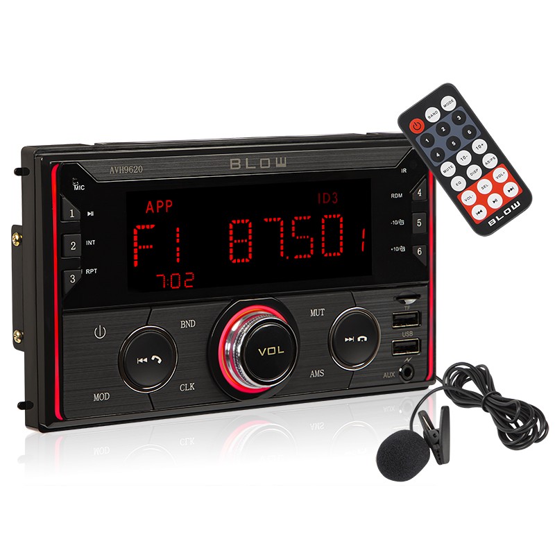 BLOW AVH-9620 2-DIN Autosoitin | 4,5" LCD | Bluetooth | RGB Multicolor