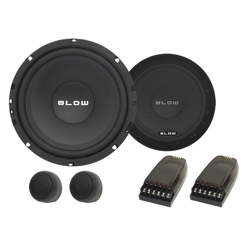 BLOW VR-160 Autokaiutinsarja | 6.5" Erillissarja | 150W | Diskantit & Jakosuotimet
