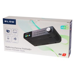 BLOW RK1 Keittiöradio DAB+/FM | Bluetooth | LED-valo | Kaapin alle asennettava