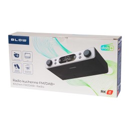 BLOW RK1 Keittiöradio DAB+/FM | Bluetooth | LED-valo | Kaapin alle asennettava