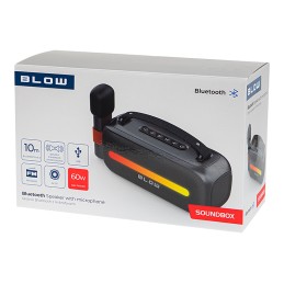 Bluetooth-kaiutin karaoke-mikrofonilla 60W | RGB-valot | Blow Soundbox