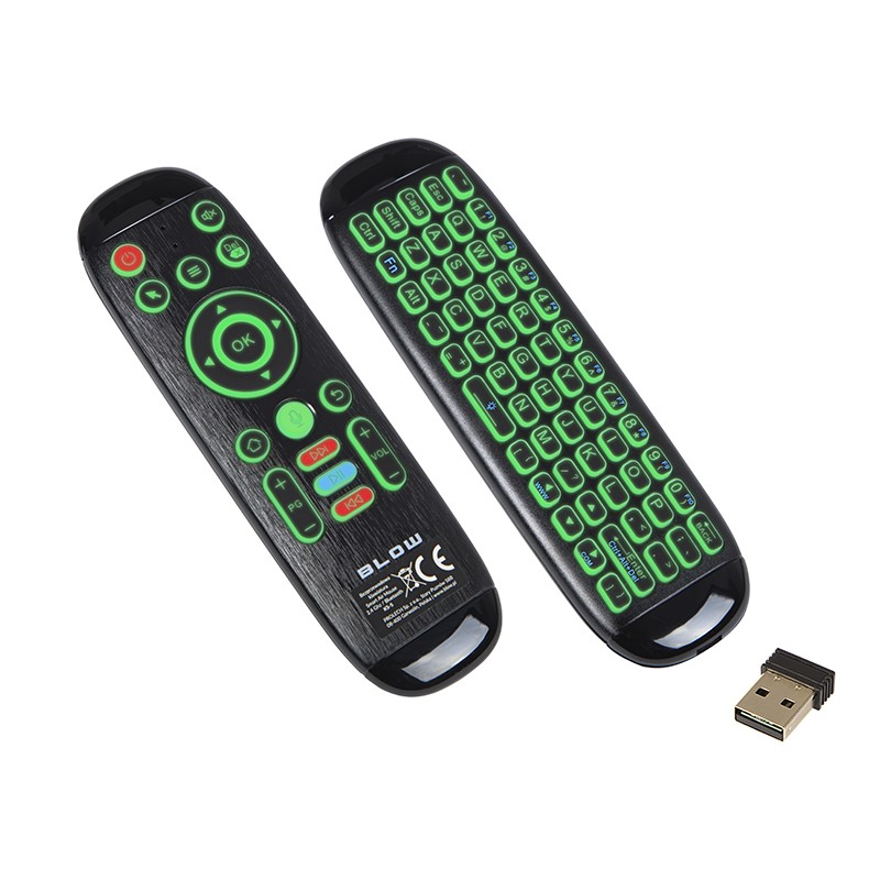 Langaton Näppäimistö ja Air Mouse | Taustavalaistu Smart TV -kaukosäädin