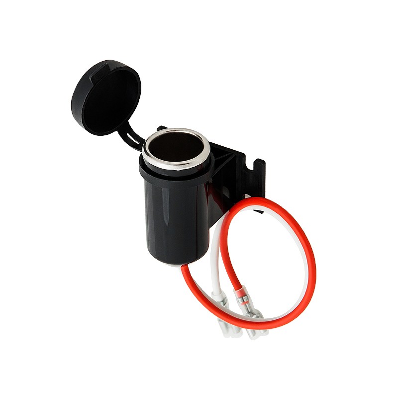 Virtapistorasia 12/24V pinta-asennus | Tiivis suojakansi ja johdot