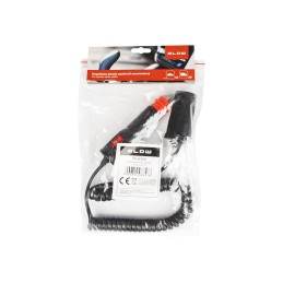 Tupakansytyttimen jatkojohto kierteellä 1.8m | 12V/24V | BLOW kytkimellä