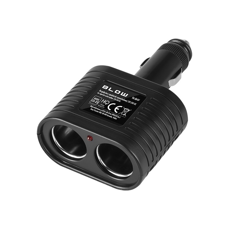 Tupakansytyttimen haaroitin 2-osainen CS-23 | 12V/24V 10A kiinteä